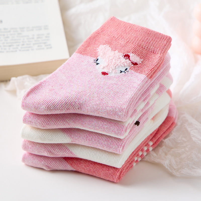 Girls Socks Winter Cotton Spring Autumn Winter Thick Baby Socks