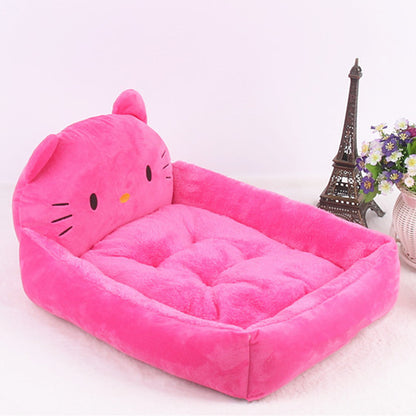 Puppy Cat Bed Sofa Washable Cartoon Pet Beds For Small Dogs CatsPets Products Accessories