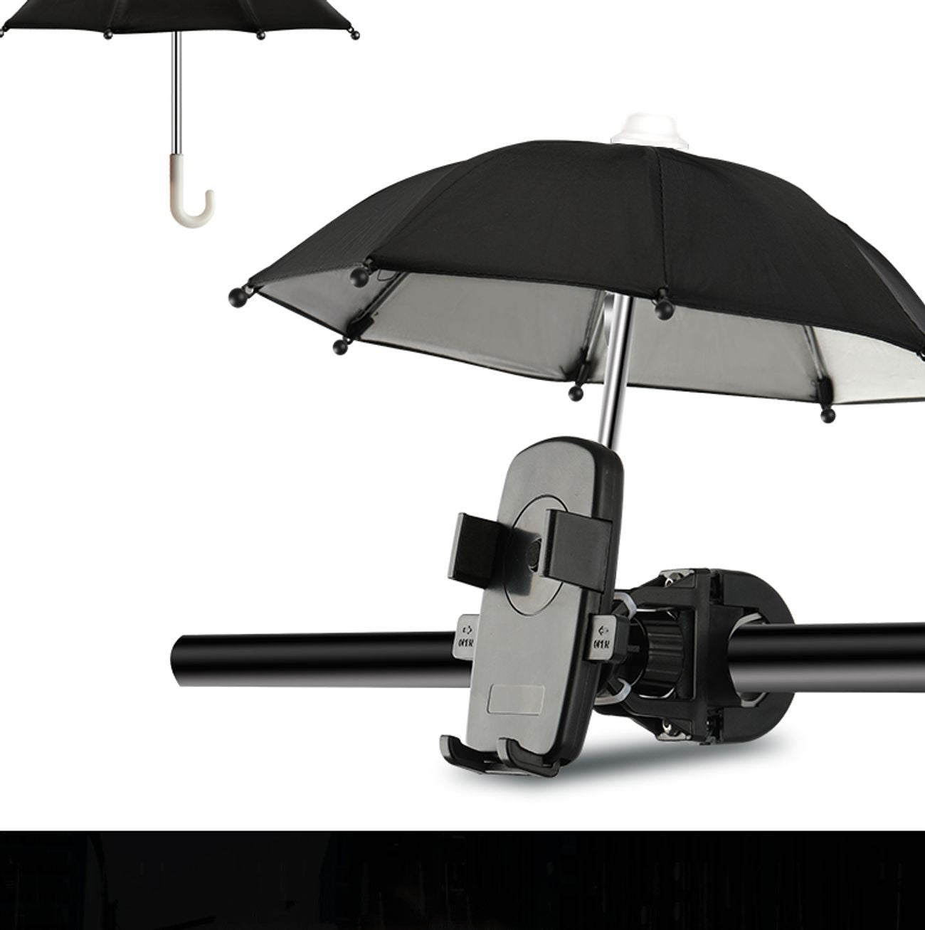 Mini Umbrella Electric Car Phone Holder