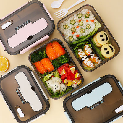 Kitchen Lunch Box Work Student Outdoor Activities Travel Microwave Heating Food Container Plastic Bento Box Storage Snacks Boxes - Online Shop AU.com