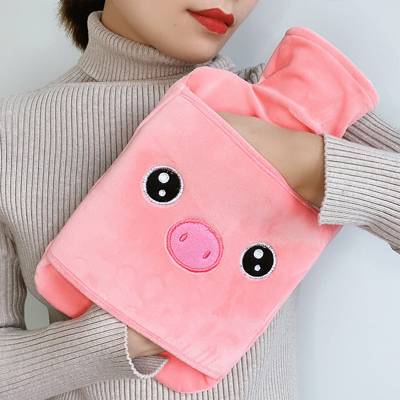 Hot Water Bottle Rubber Hot Water Bag Water Injection Knitting 2000ml