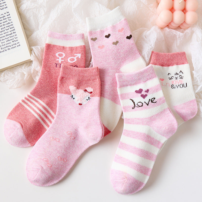 Girls Socks Winter Cotton Spring Autumn Winter Thick Baby Socks