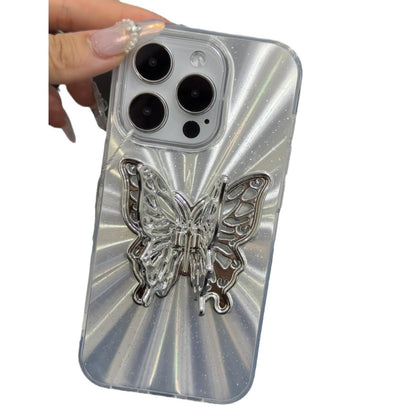 Mobile Phone Case  Aurora Three-dimensional Butterfly Bracket Phone Case