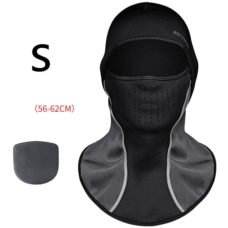 Winter warm hooded bike riding mask