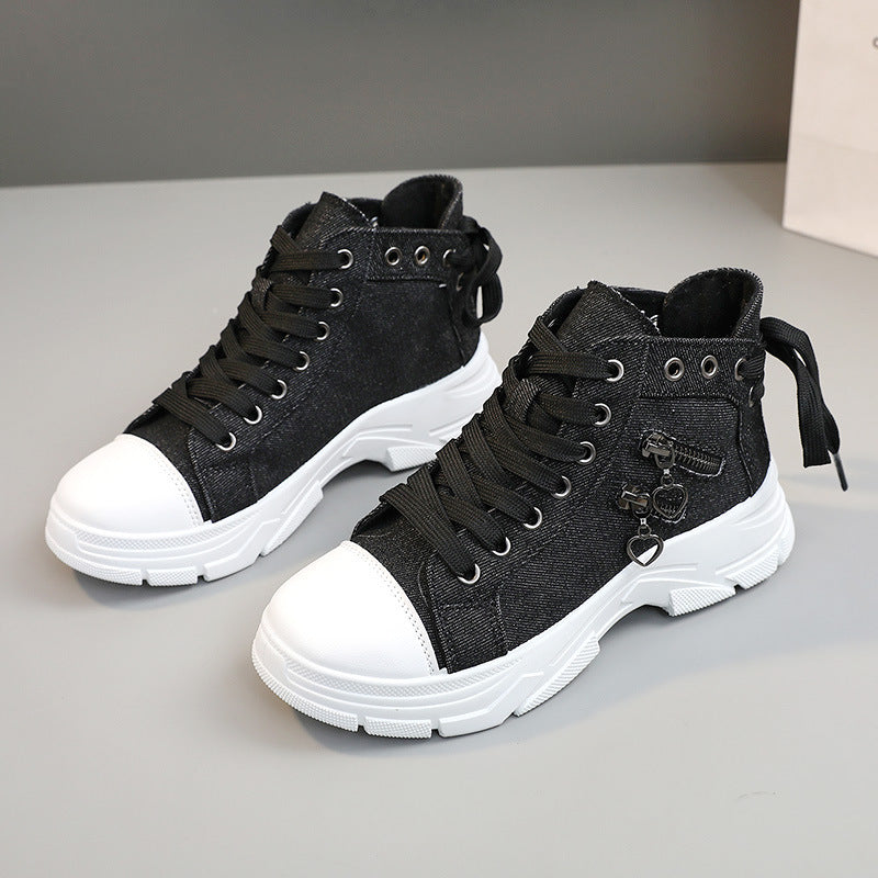 New Canvas Breathable Platform Heighten Casual Shoes