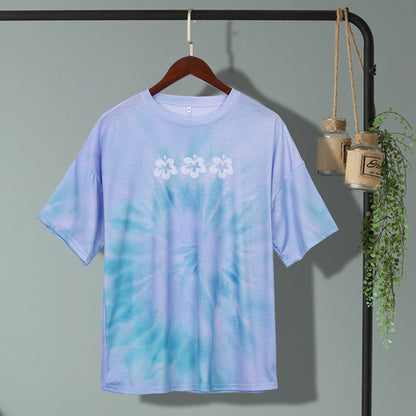 Tie dye shirt blue Harajuku shirt - Online Shop AU.com