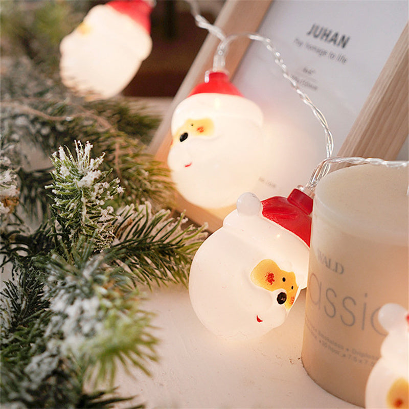 Christmas Snowman Old Man String Lights Decorative Lanterns