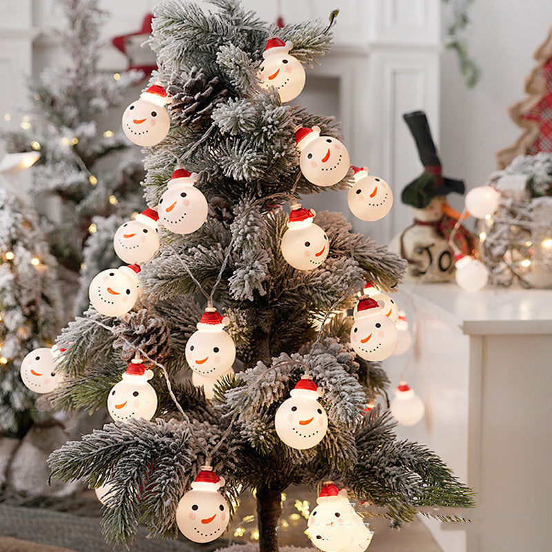 Christmas Snowman Old Man String Lights Decorative Lanterns