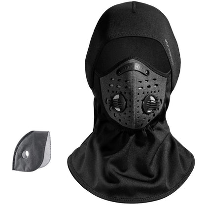 Winter warm hooded bike riding mask