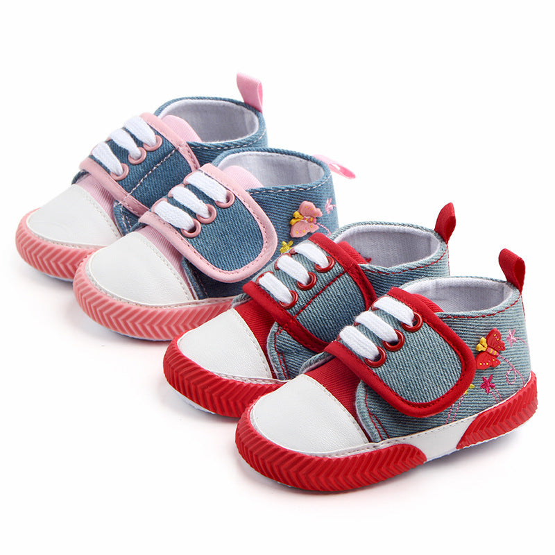 Butterfly baby shoes soft soled walking shoes