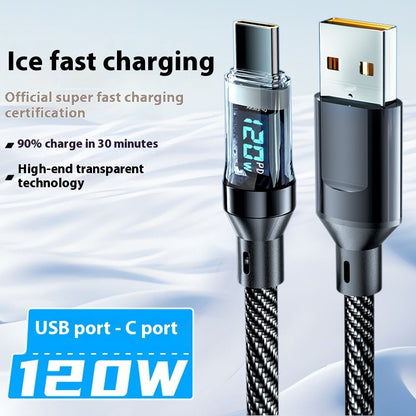 Type C Fully Compatible With Digital Display Super Fast Charge Data Cable