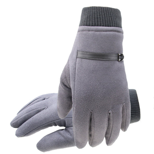 Winter Men's Gloves Suede