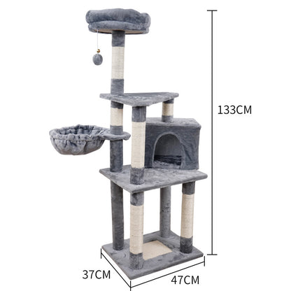 Multi-layer Jumping Platform Wooden Cat Toy Chamfer