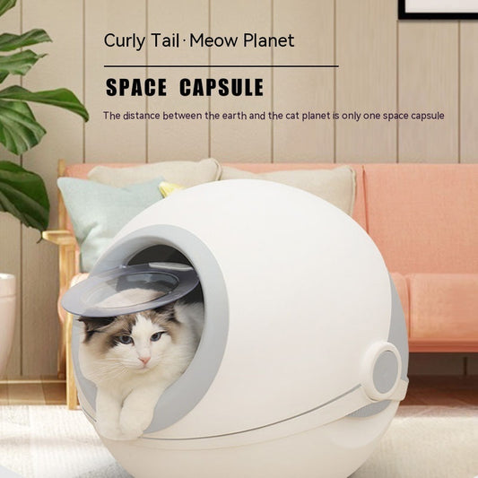 Cat Fully Enclosed Litter Box Deodorant Cat Toilet