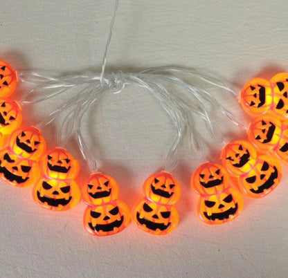 Halloween Ghost Festival Atmosphere Festival LED Pumpkin Bat Decorative Lights