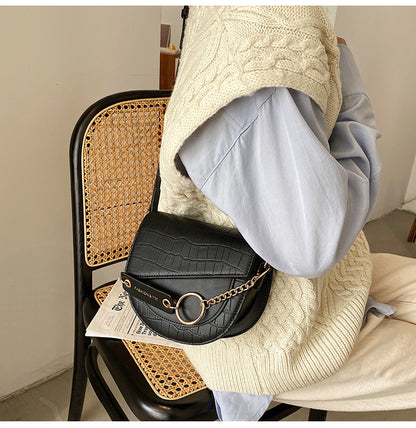 Saddle Bag Soft Leather Armpit Bag Messenger Bag Versatile Shoulder Bag - Online Shop AU.com