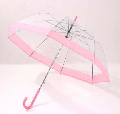 Transparent Umbrella Princess Arch Reinforced Long Handle Umbrella