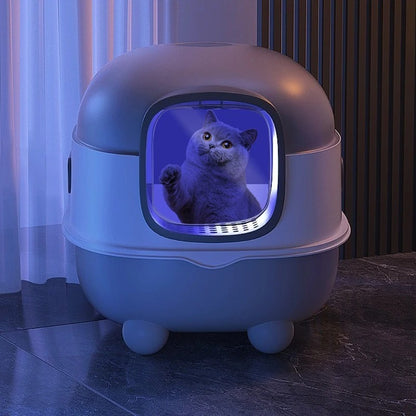 Cat Litter Box Fully Enclosed Oversized UV Sterilisation