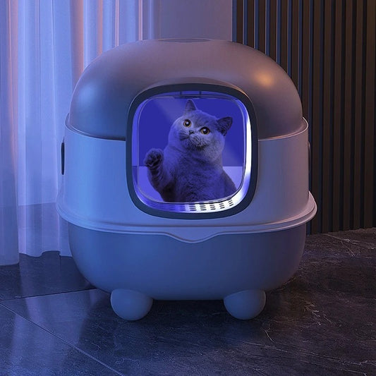 Cat Litter Box Fully Enclosed Oversized UV Sterilisation