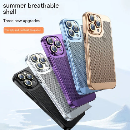 Fashion Simple Electroplating Heat Dissipation Mobile Phone Case