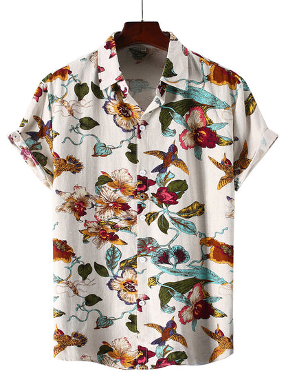 Men's Short Sleeve Floral Shirt Beach Shirt - Online Shop AU.com