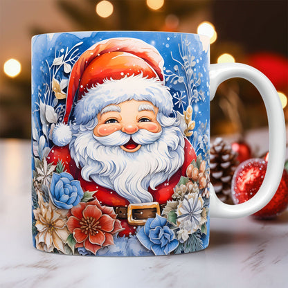 Christmas Ceramic Mug Unique Space Design Snowman Santa Coffee Cup Tea Milk Mug Christmas