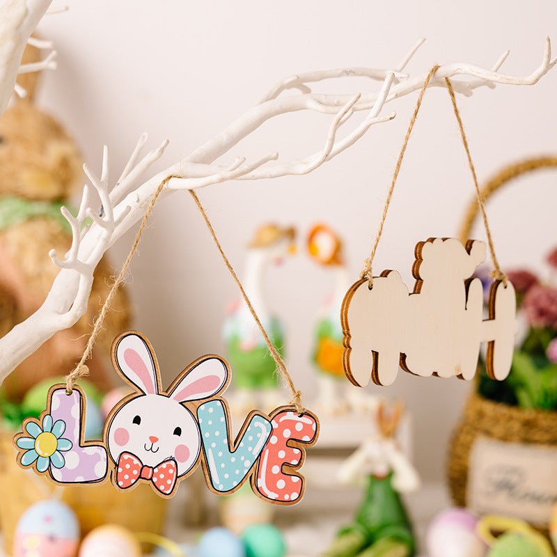 Easter Letter Wooden Hanging Widget - Online Shop AU.com - OnlineShopAU.com