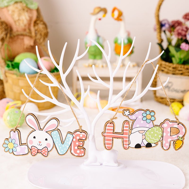 Easter Letter Wooden Hanging Widget - Online Shop AU.com - OnlineShopAU.com