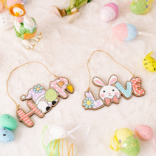 Easter Letter Wooden Hanging Widget - Online Shop AU.com - OnlineShopAU.com