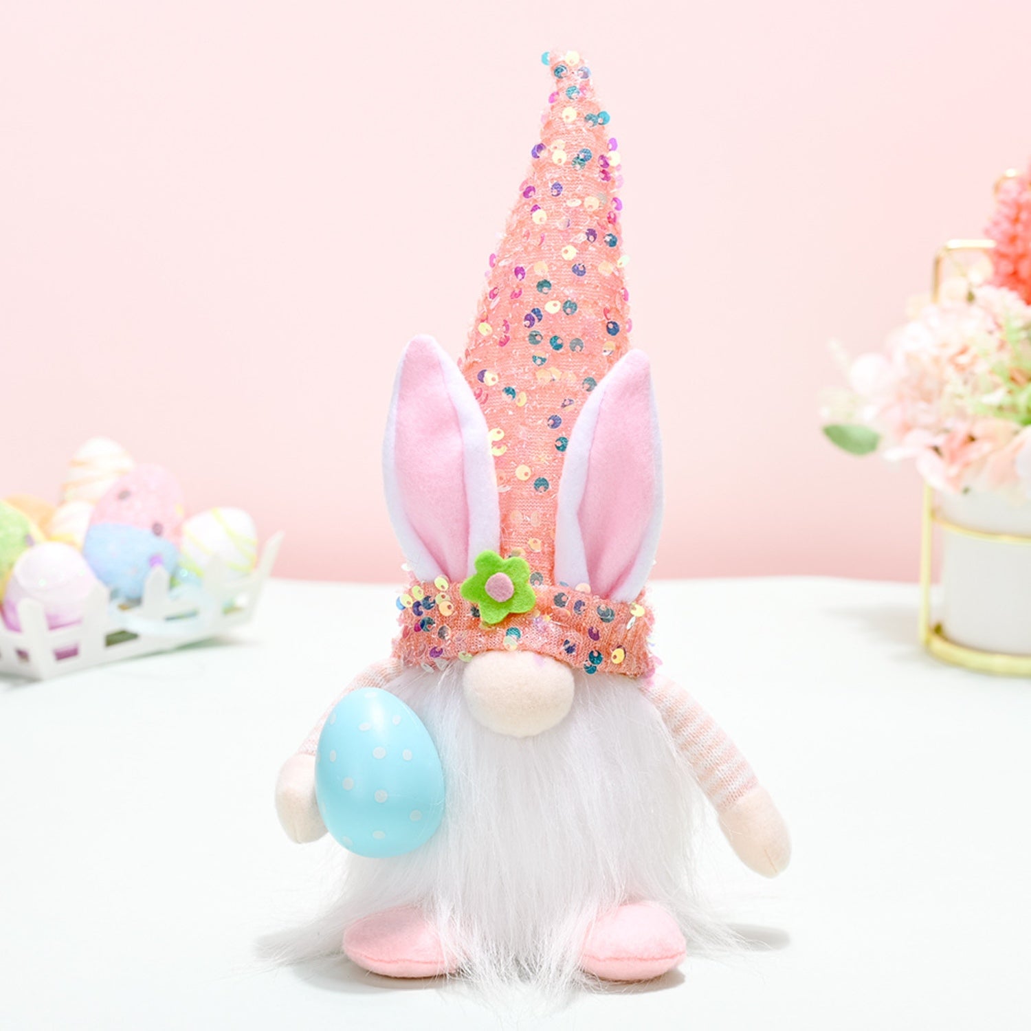 Easter Sequin Pointed Hat Faceless Gnome - Online Shop AU.com - OnlineShopAU.com