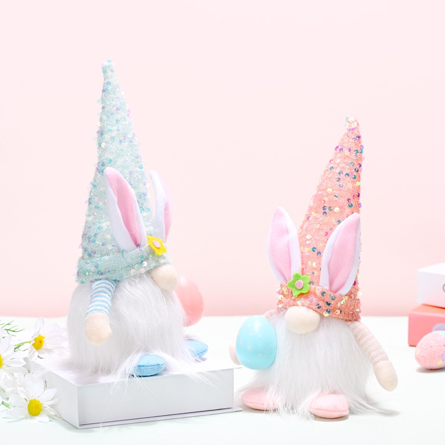 Easter Sequin Pointed Hat Faceless Gnome - Online Shop AU.com - OnlineShopAU.com