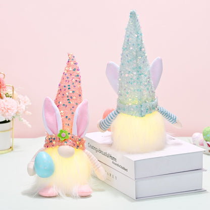 Easter Sequin Pointed Hat Faceless Gnome - Online Shop AU.com - OnlineShopAU.com