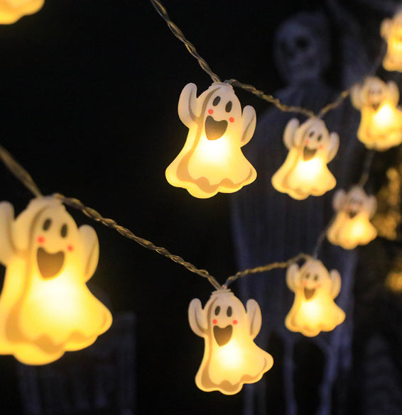 Halloween Ghost Festival Atmosphere Festival LED Pumpkin Bat Decorative Lights