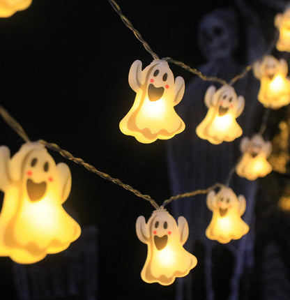 Halloween Ghost Festival Atmosphere Festival LED Pumpkin Bat Decorative Lights