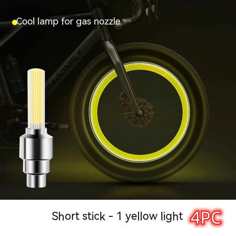 Neon Lights Tyre Wheel Valve Cap Light LED Car Tire Valve Caps Air Cover Tire Rim Valve Wheel Stem Cap Bike Light - Online Shop AU.com