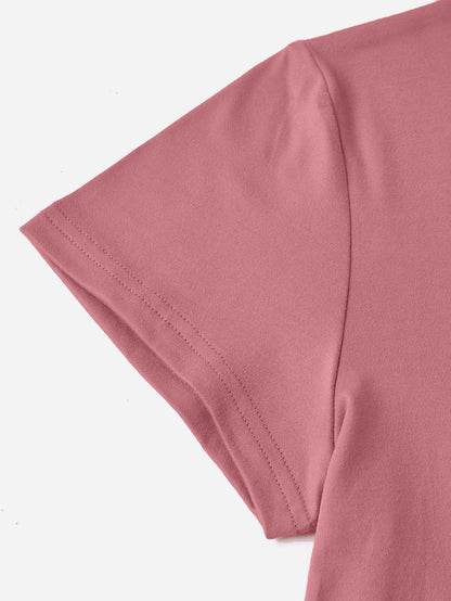 Graphic Round Neck Short Sleeve T-Shirt - Online Shop AU.com - OnlineShopAU.com
