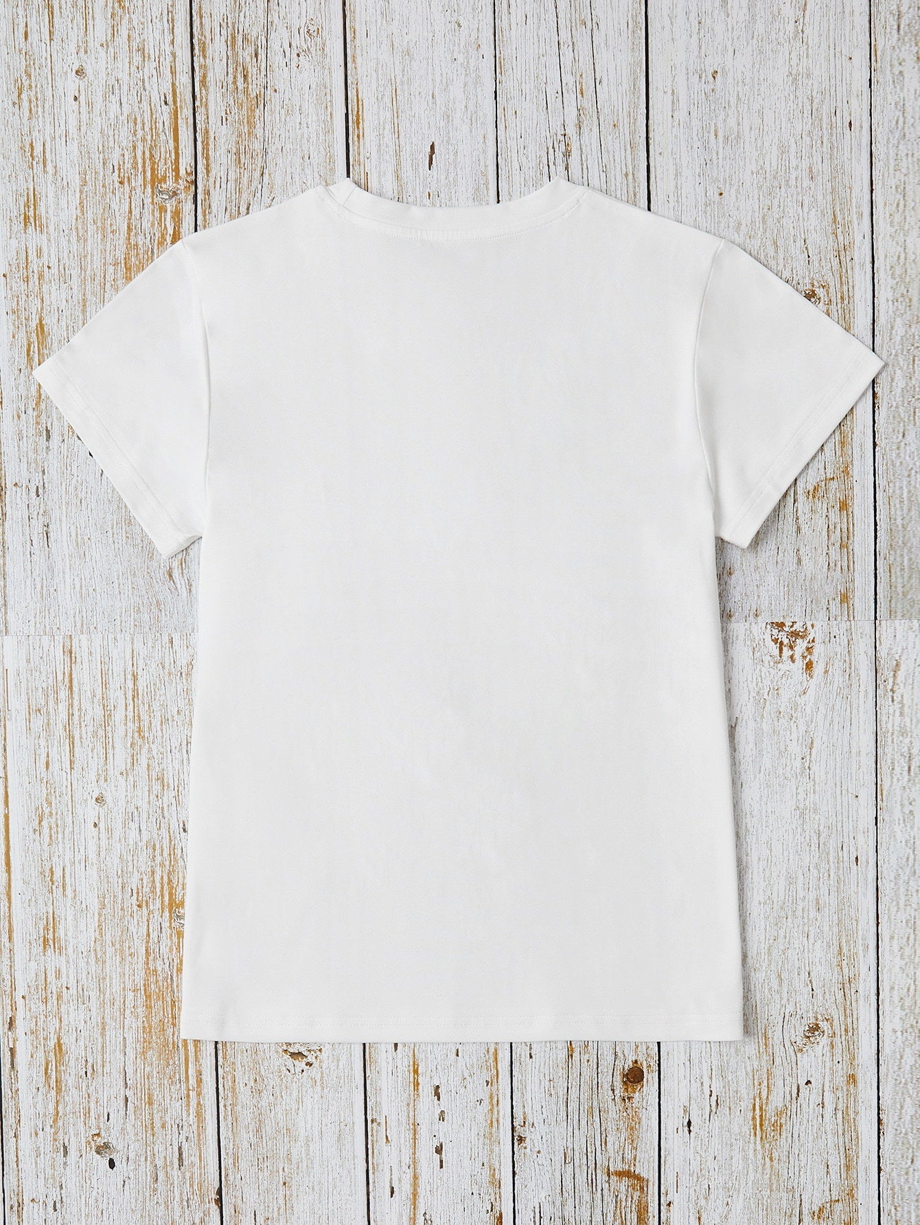 Graphic Round Neck Short Sleeve T-Shirt - Online Shop AU.com - OnlineShopAU.com