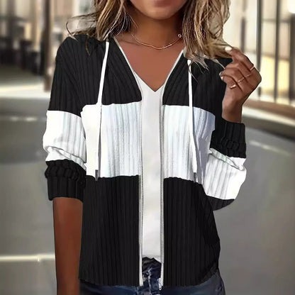 Hooded Casual Thermal Zipper Women's Coat - Online Shop AU.com - Online Shop AU.com