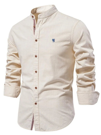 Men's Full Size Button Down Embroidered Shirt Plus Size - Online Shop AU.com - Trendsi