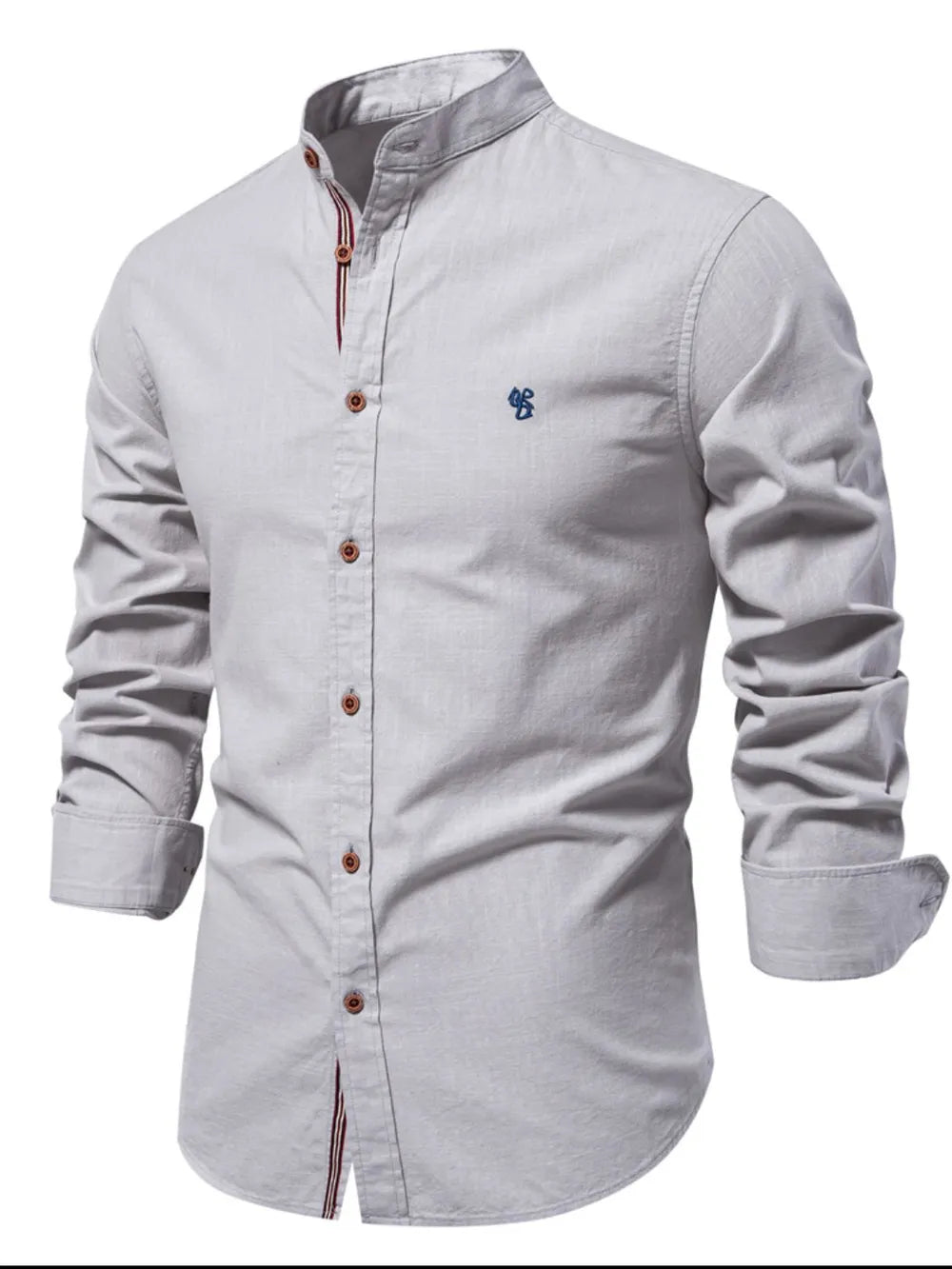 Men's Full Size Button Down Embroidered Shirt Plus Size - Online Shop AU.com - Trendsi
