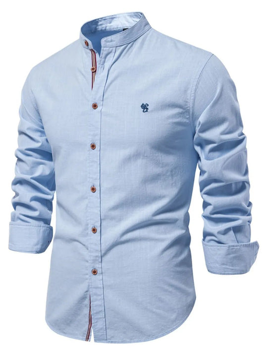 Men's Full Size Button Down Embroidered Shirt Plus Size - Online Shop AU.com - Trendsi