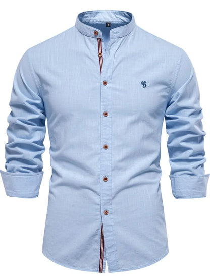 Men's Full Size Button Down Embroidered Shirt Plus Size - Online Shop AU.com - Trendsi