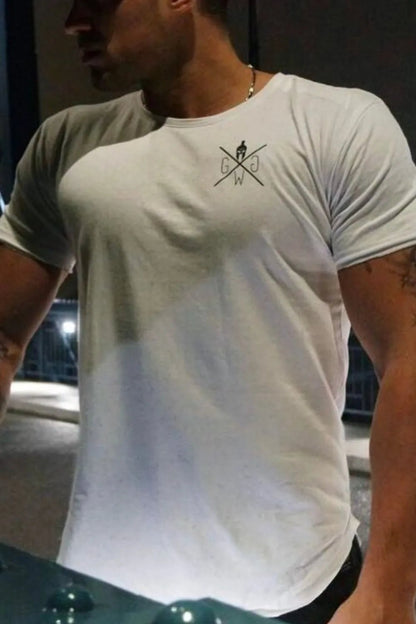 Men's Plus Size Graphic Round Neck Short Sleeve T-Shirt - Online Shop AU.com - Trendsi