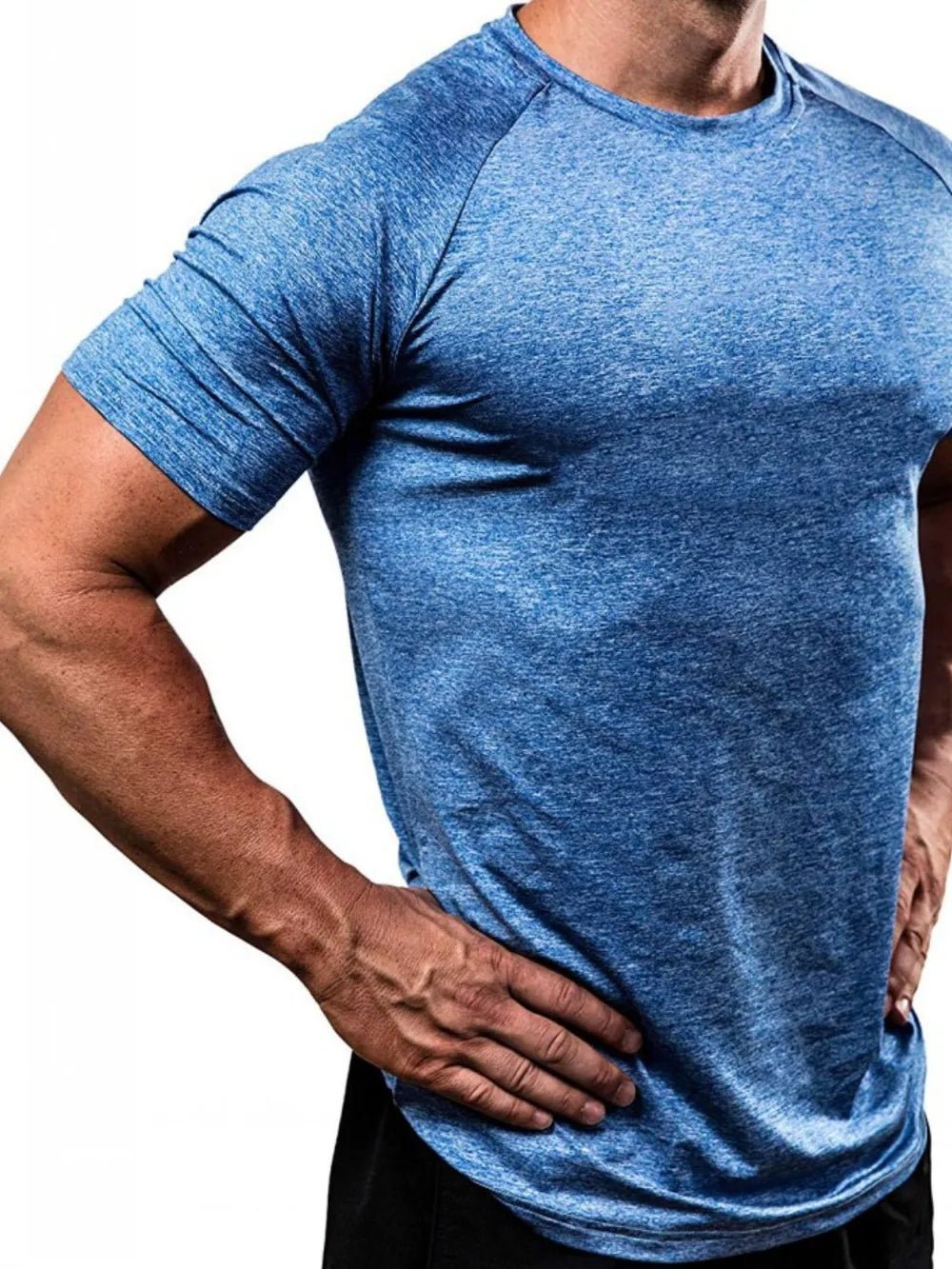 Men's Plus Size Round Neck Short Sleeve T-Shirt - Online Shop AU.com - Trendsi