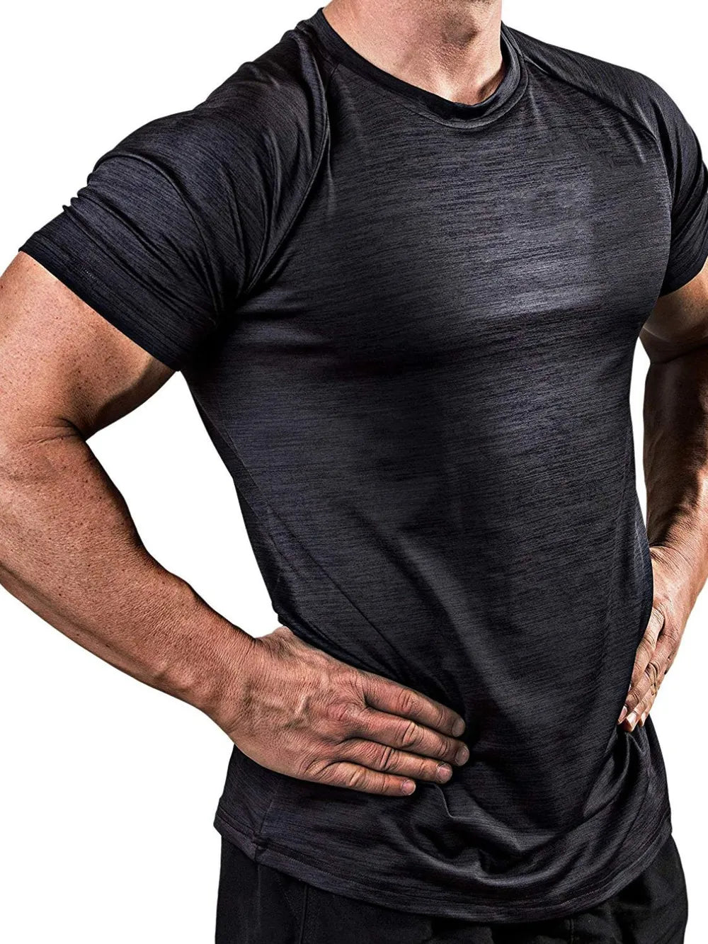 Men's Plus Size Round Neck Short Sleeve T-Shirt - Online Shop AU.com - Trendsi