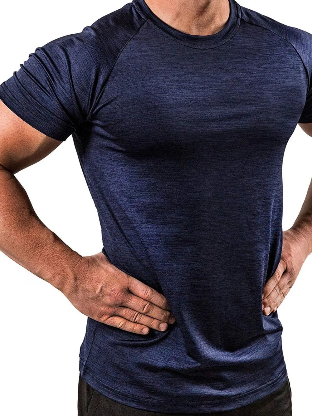 Men's Plus Size Round Neck Short Sleeve T-Shirt - Online Shop AU.com - Trendsi