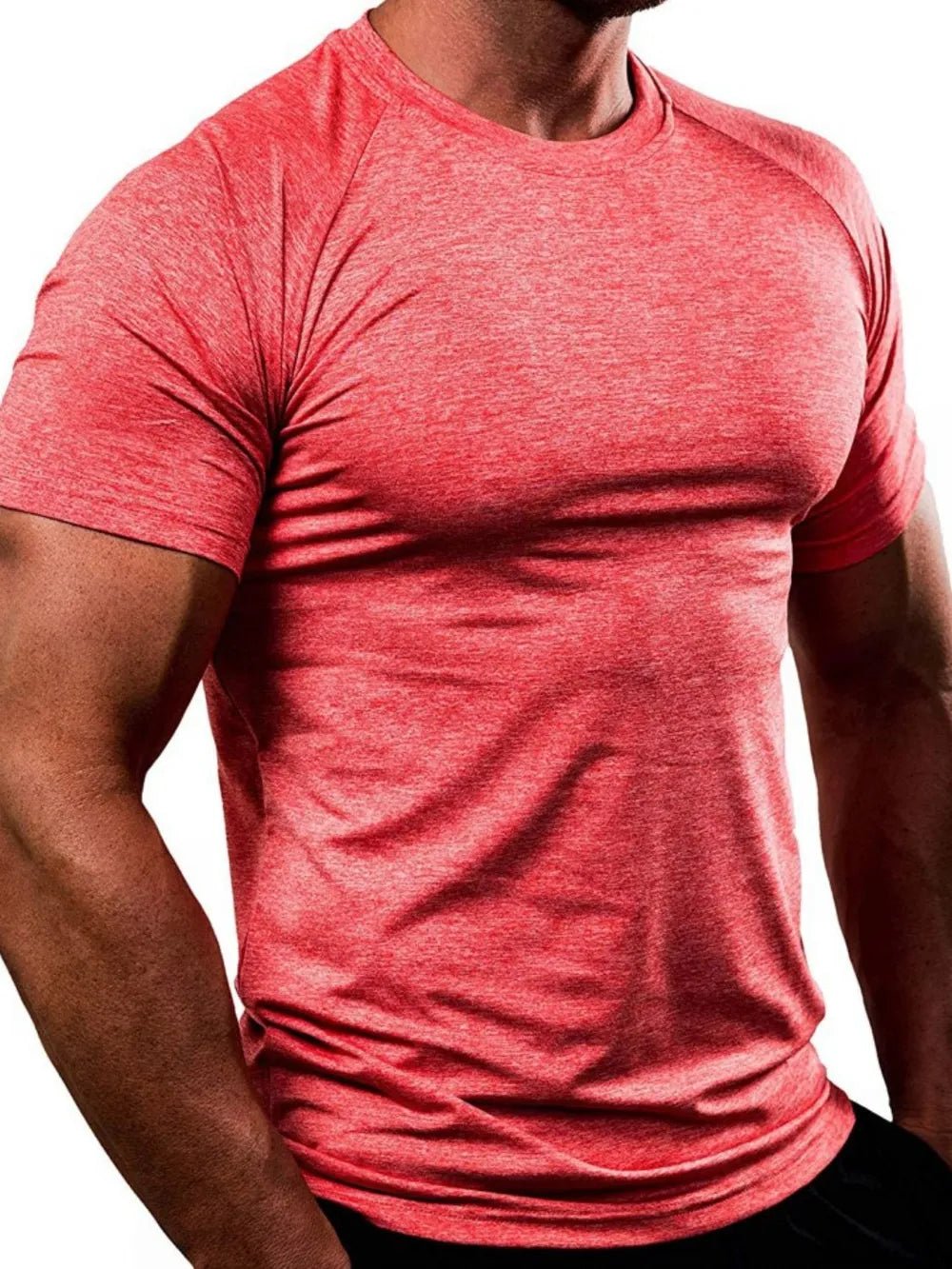 Men's Plus Size Round Neck Short Sleeve T-Shirt - Online Shop AU.com - Trendsi