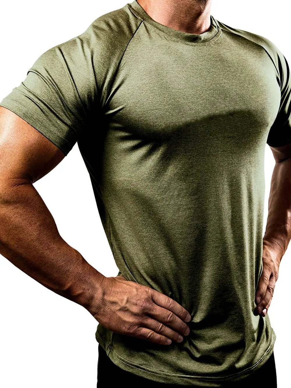 Men's Plus Size Round Neck Short Sleeve T-Shirt - Online Shop AU.com - Trendsi