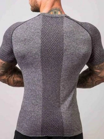 Men's Round Neck Short Sleeve T-Shirt - Online Shop AU.com - Trendsi