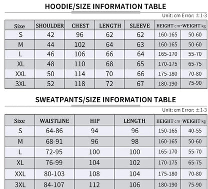 Men's Tracksuit jacket Hooded Pullover Sweatpants 2 Piece Male Fleece Streetwear Sets - Online Shop AU.com - Online Shop AU.com